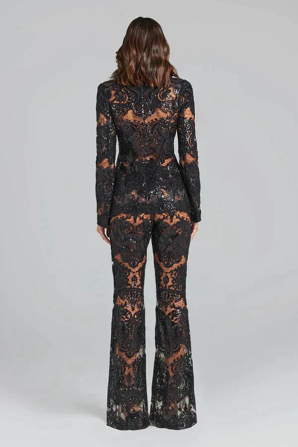 Islet | Women’s Sequin Blazer and Trousers Set