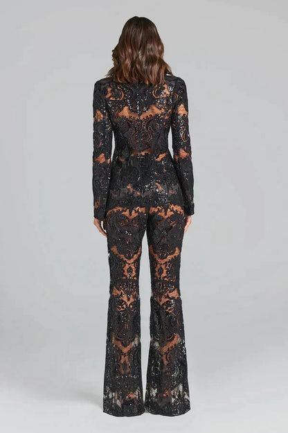 Islet | Women’s Sequin Blazer and Trousers Set