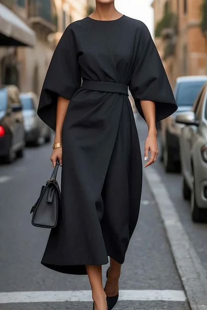 Jastin | Women’s Elegant Lantern Sleeve Dress