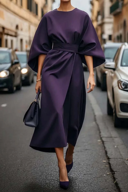 Jastin | Women’s Elegant Lantern Sleeve Dress