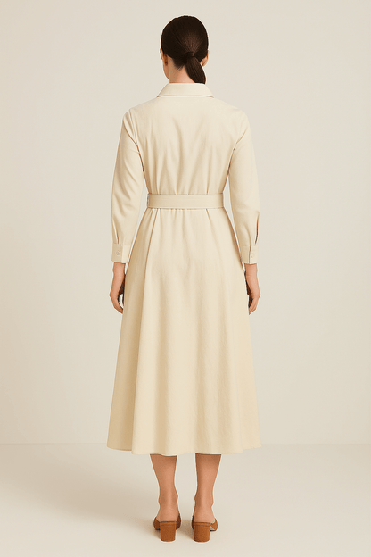 Jevonna | Women’s Cotton Shirt Dress4