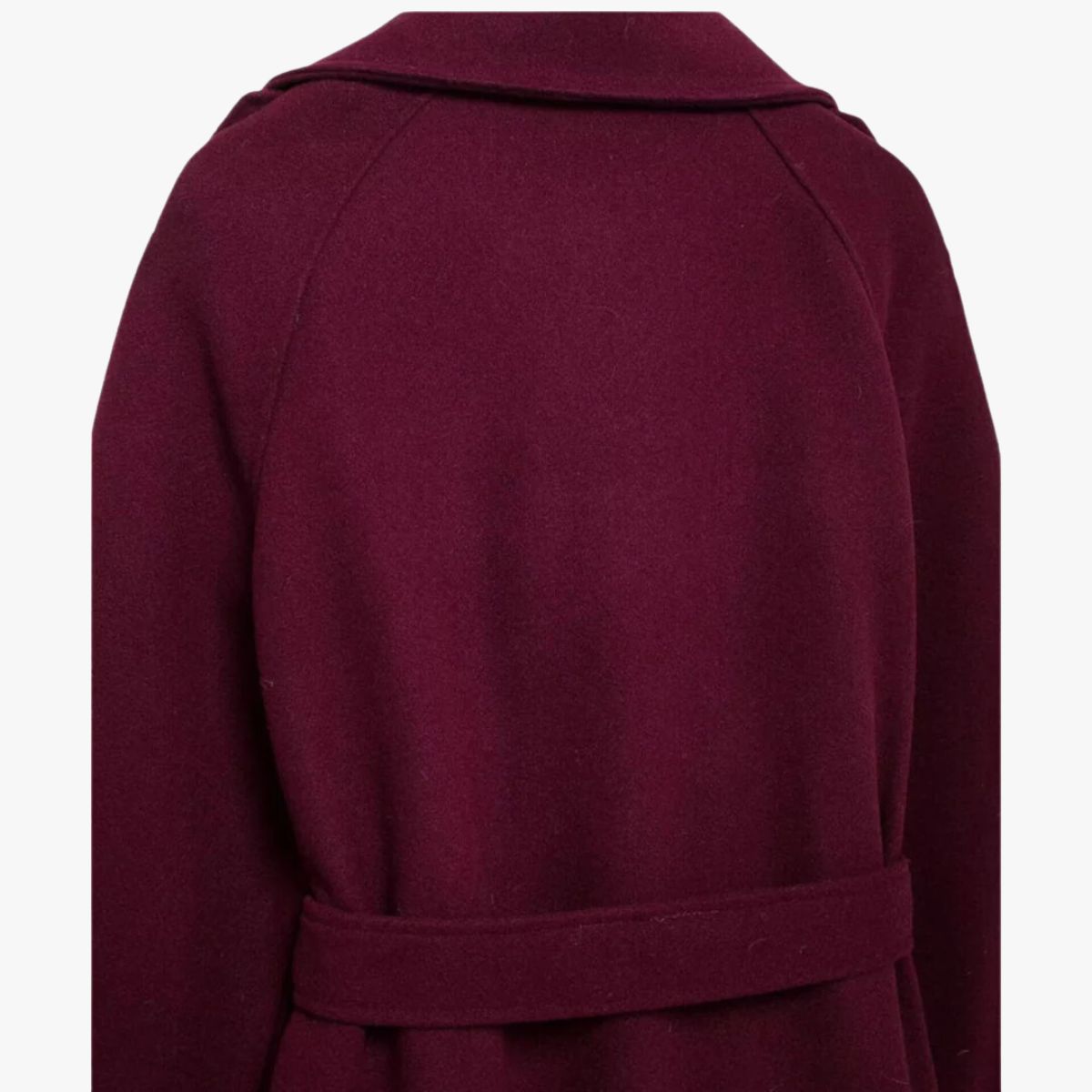 Jhoana | Women’s Elegant Bordeaux Trench Coat with Belt