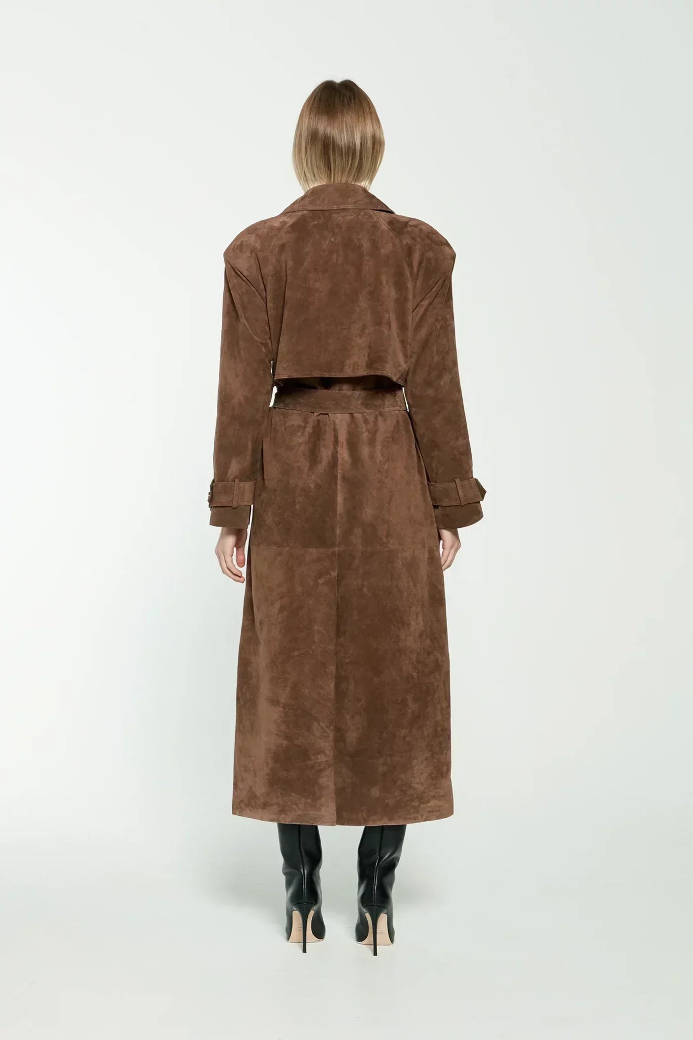 Josefina | Women’s Elegant Suede Trench Coat