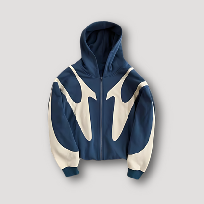 Josephino | Men’s Trendy Zip-Up Graphic Hoodie