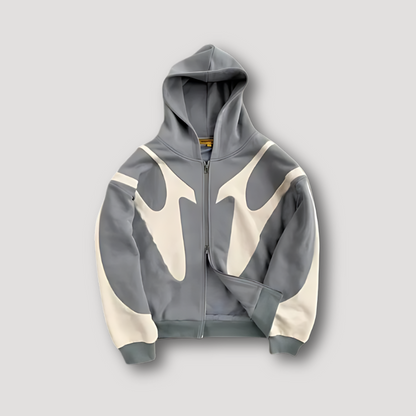 Josephino | Men’s Trendy Zip-Up Graphic Hoodie