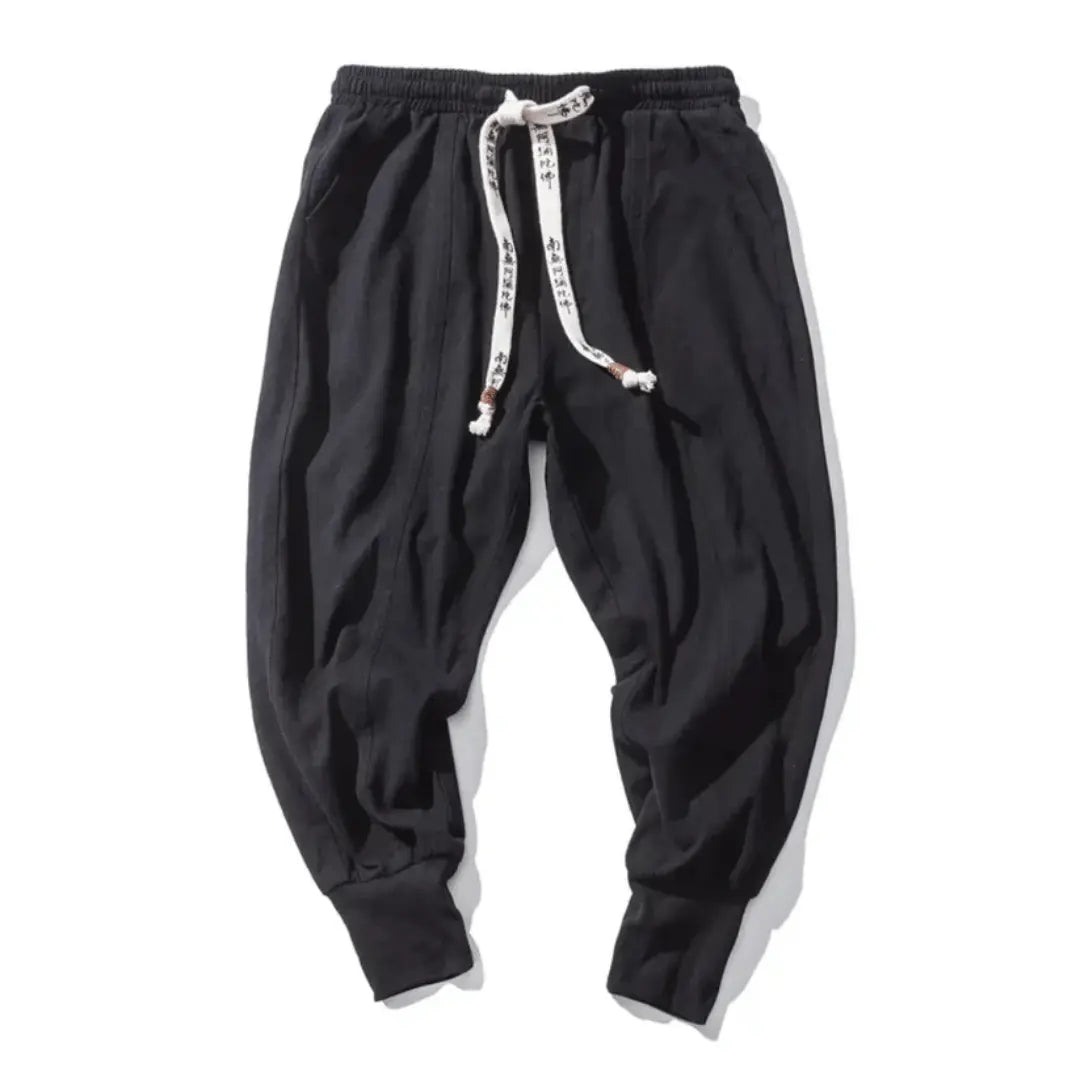 Kenji | Men’s Premium Cotton Blend Drop-Crotch Pants