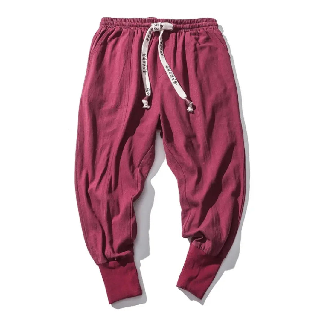 Kenji | Men’s Premium Cotton Blend Drop-Crotch Pants