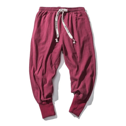 Kenji | Men’s Premium Cotton Blend Drop-Crotch Pants