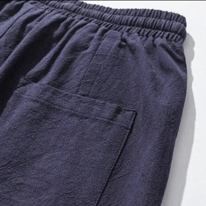 Kenji | Men’s Premium Cotton Blend Drop-Crotch Pants