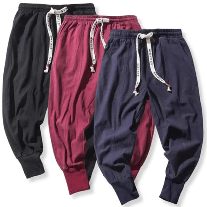 Kenji | Men’s Premium Cotton Blend Drop-Crotch Pants