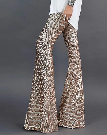 Leonor | Women’s Flared Sequin Trousers