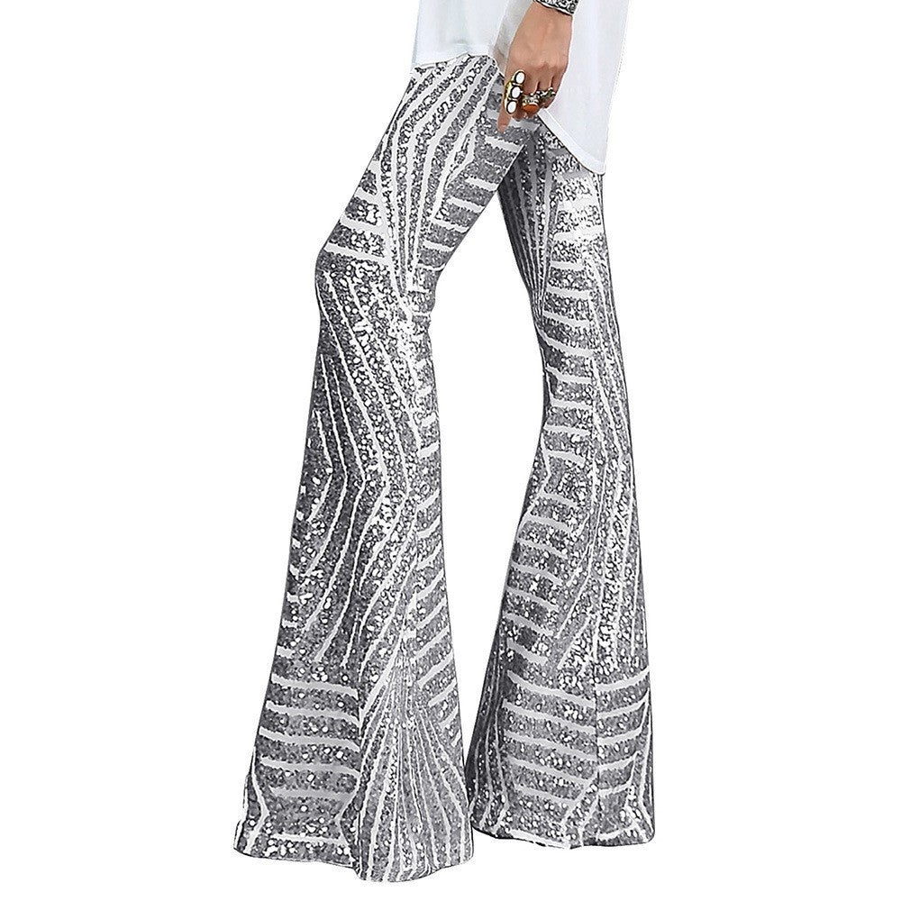 Leonor | Women’s Flared Sequin Trousers