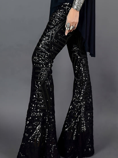 Leonor | Women’s Flared Sequin Trousers