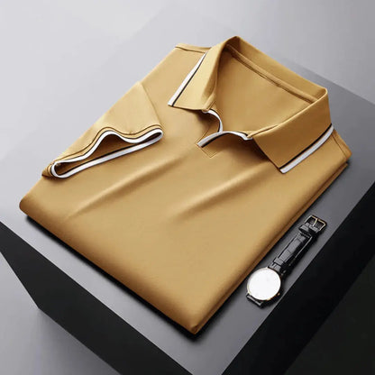 Levie | Men’s Contrast-Trim Polo Shirt