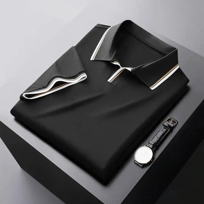 Levie | Men’s Contrast-Trim Polo Shirt