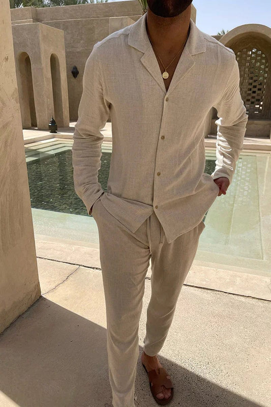 Lucian | Men’s Summer Linen Set – Lightweight Comfort for Warm Days