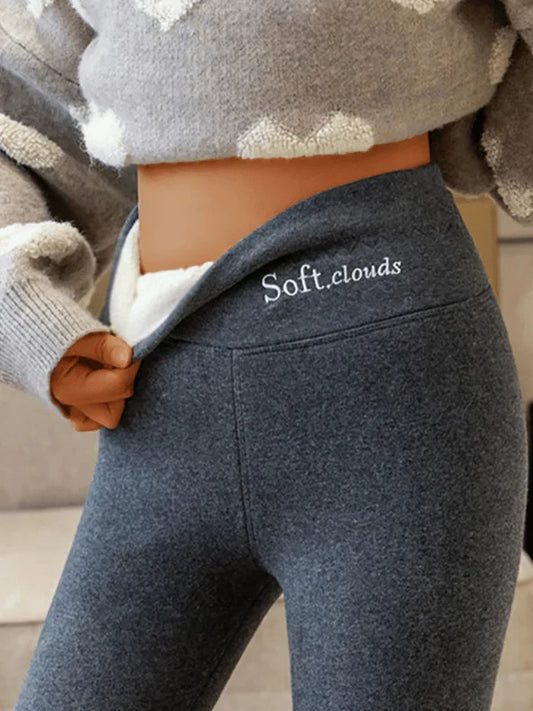Lux | Women’s Cashmere-Blend Thermal Fleece Leggings