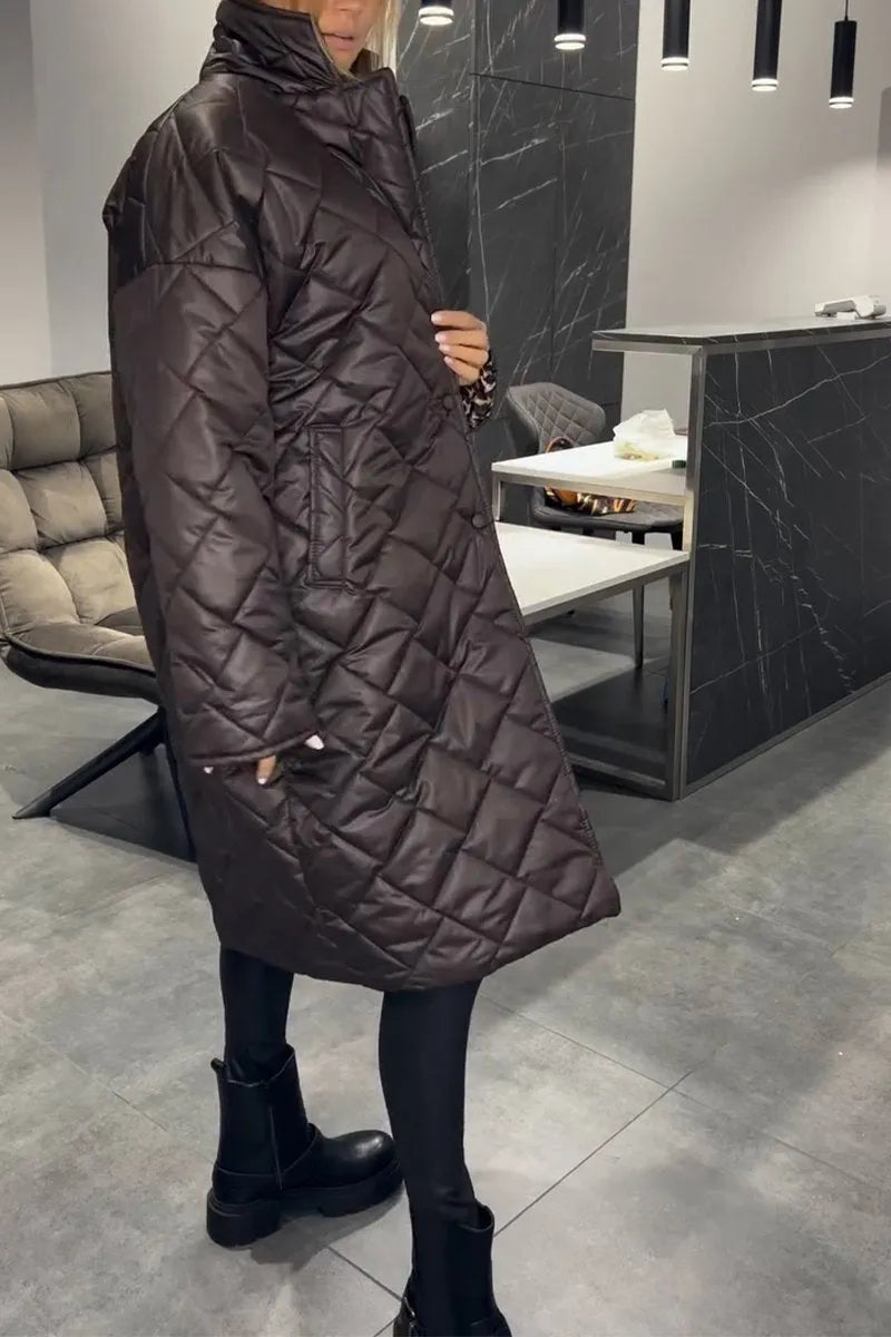 Lyka | Women’s Quilted Longline Coat