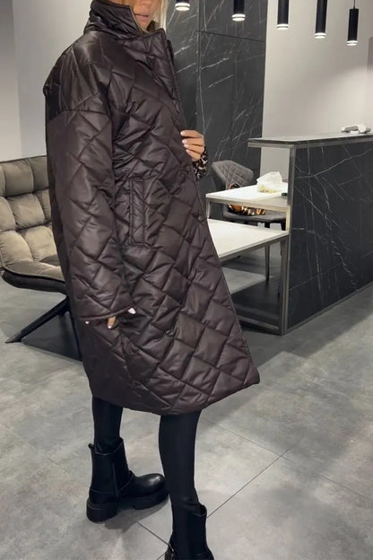 Lyka | Women’s Quilted Longline Coat