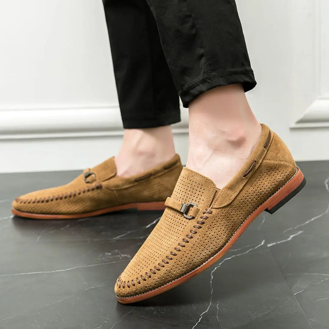 Marcel | Men’s Handstitched Suede Loafers