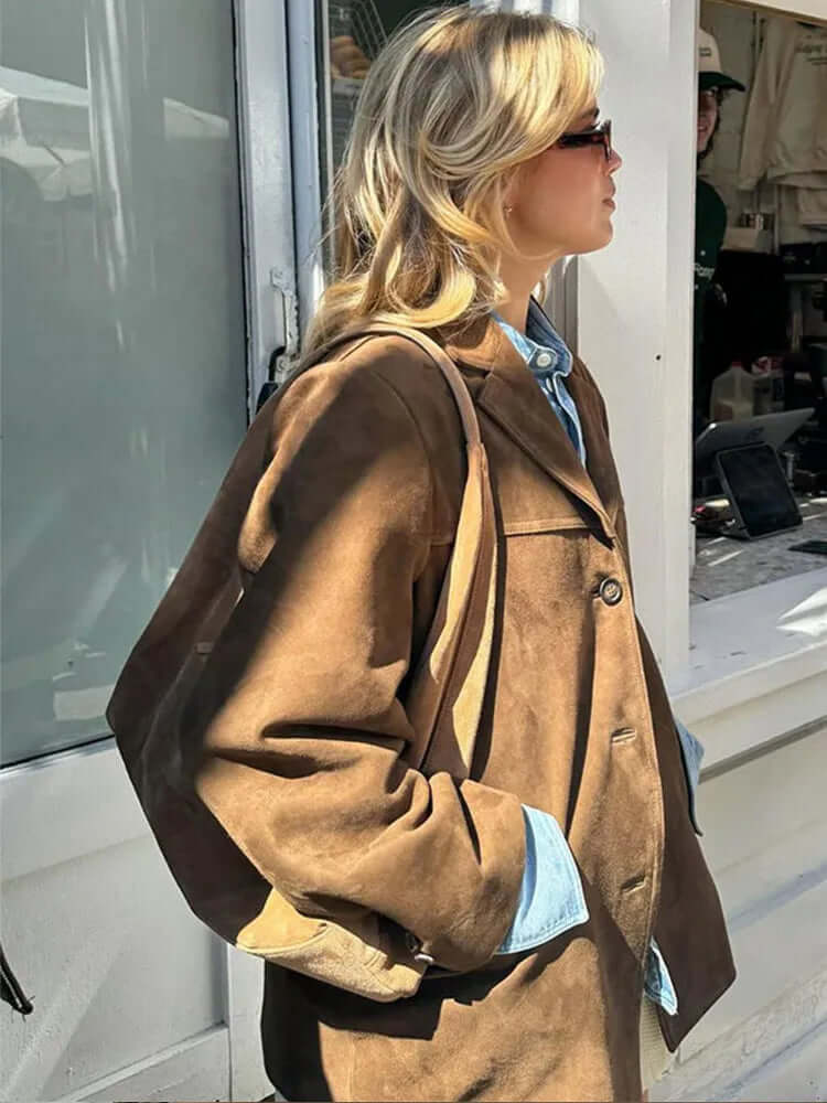 Marvin | Men’s Classic Brown Suede Jacket