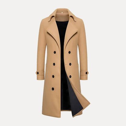 Max | Men’s Double-Breasted Wool Trench Coat