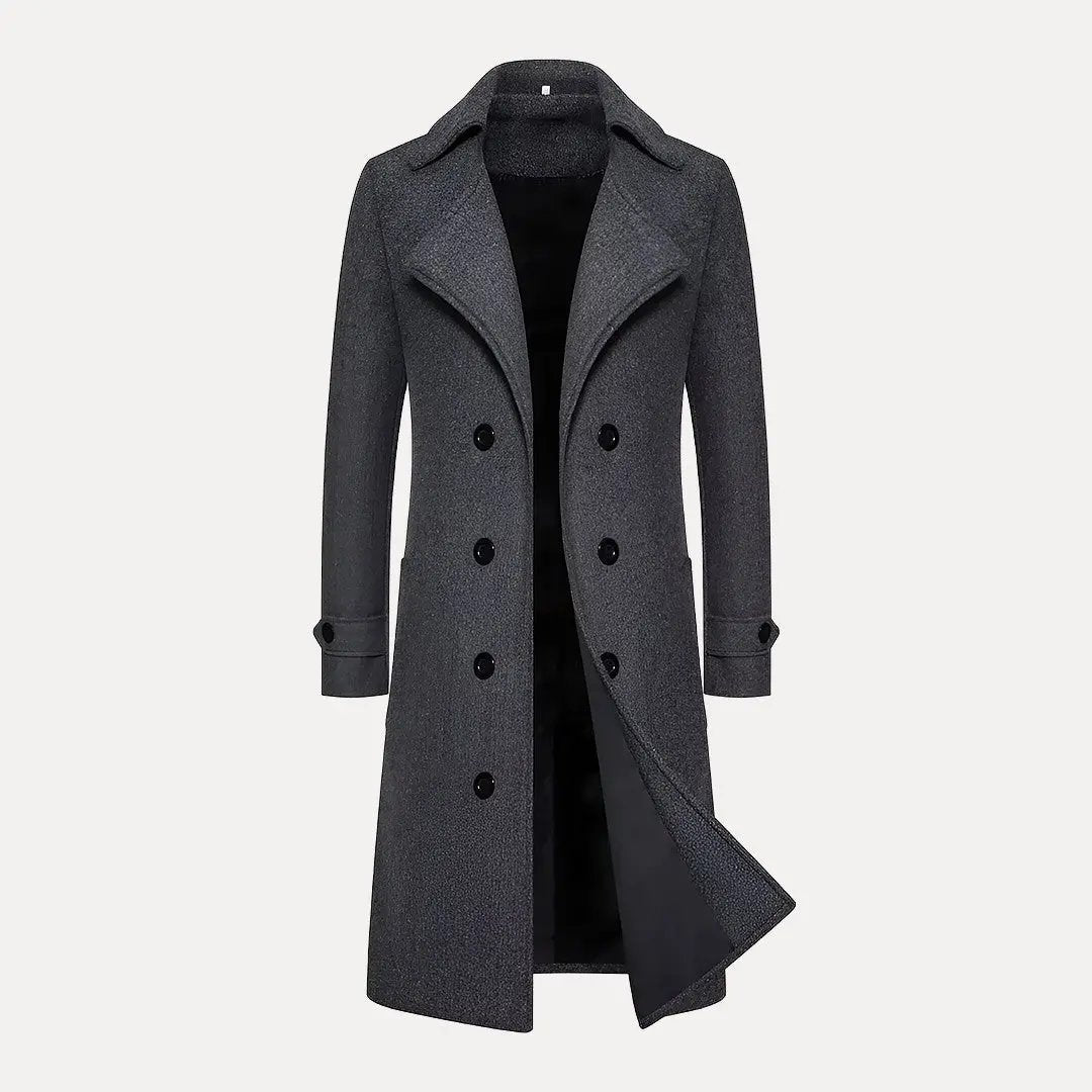 Max | Men’s Double-Breasted Wool Trench Coat