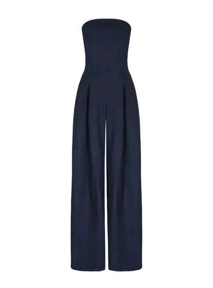 Mella | Women’s Strapless Jumpsuit – Minimalist Elegance