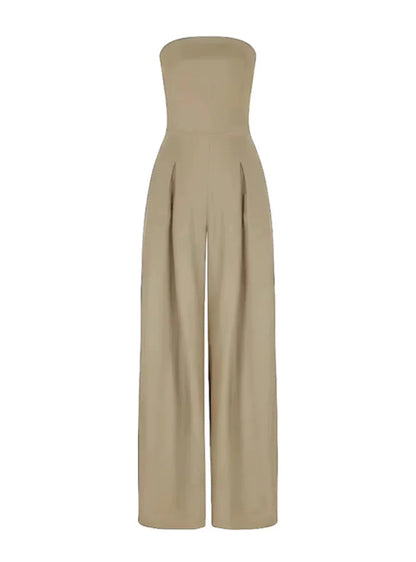 Mella | Women’s Strapless Jumpsuit – Minimalist Elegance