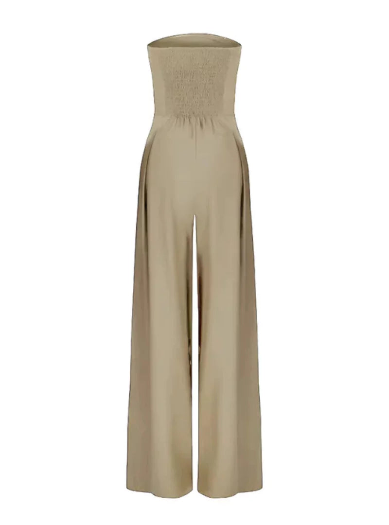 Mella | Women’s Strapless Jumpsuit – Minimalist Elegance