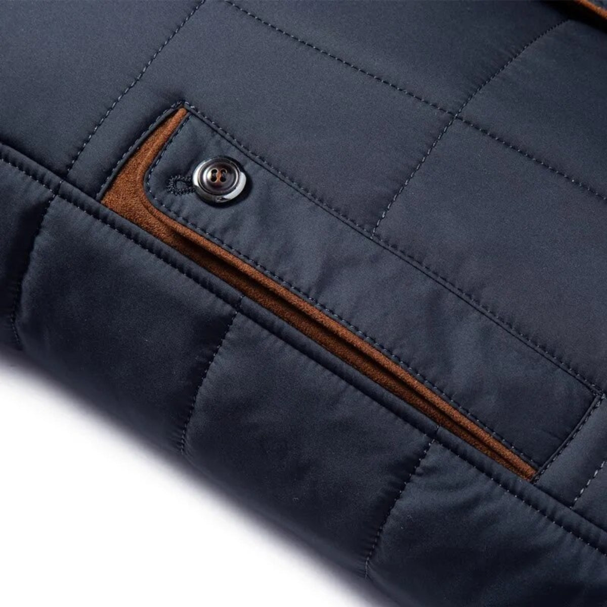 Miguelito | Men’s Quilted Jacket with Stand Collar