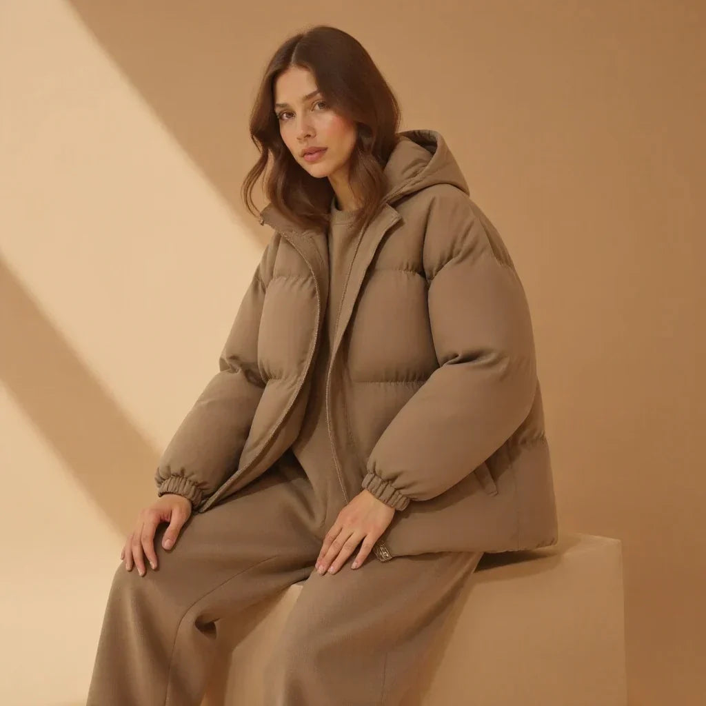Montique | Women’s Classic Winter Jacket with Hood