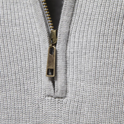 Nate | Men’s Classic Half-Zip Cotton Blend Sweater