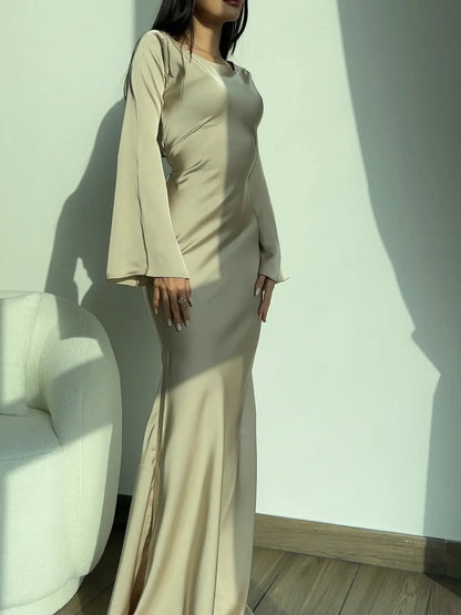 Pharia | Women’s Long-Sleeve Maxi Dress – Timeless Elegance for Every Occasion