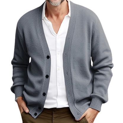 Preston | Men’s Classic Long Sleeve Knit Cardigan