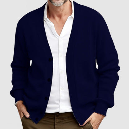 Preston | Men’s Classic Long Sleeve Knit Cardigan