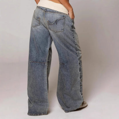 Y2K Streetwear Baggy Wide Leg Denim Jeans