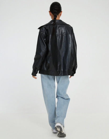 Sophie | Women’s Oversized PU Leather Jacket