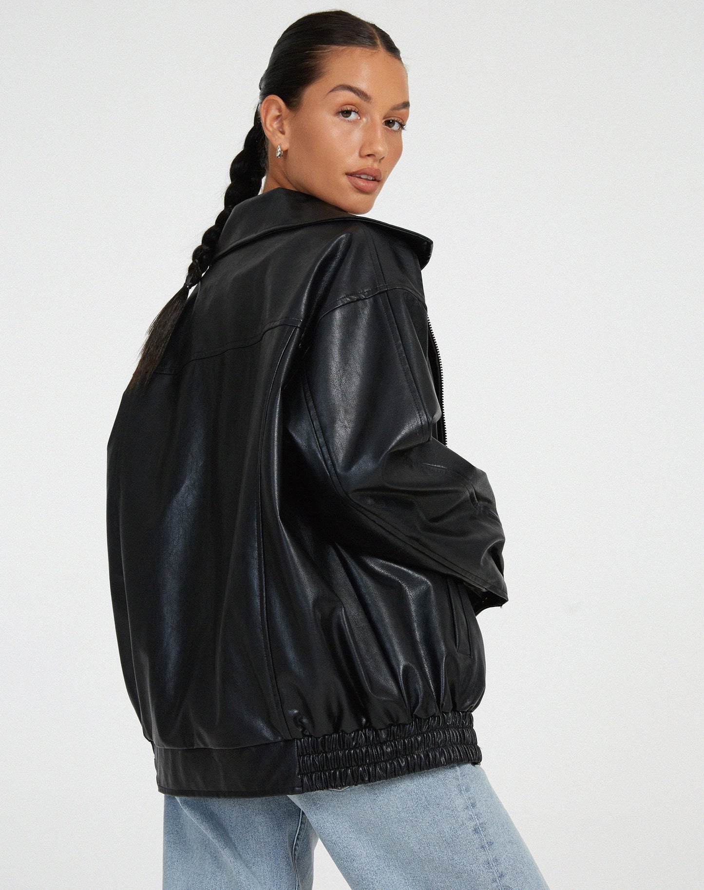 Sophie | Women’s Oversized PU Leather Jacket