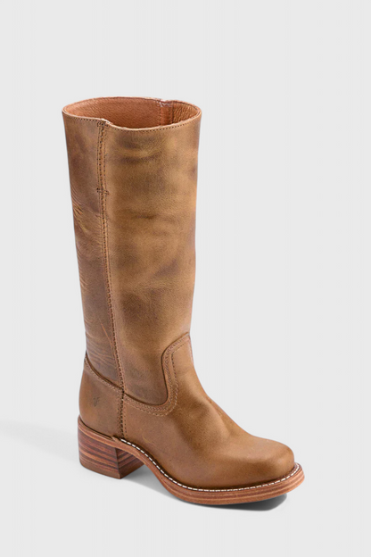 Ellaida | Women’s Leather Knee-High Heeled Boots