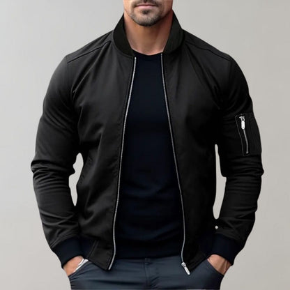 Stanley | Men’s Slim Fit Zip-Up Bomber Jacket with Pockets