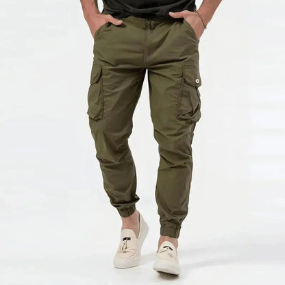 Tavian | Men’s Cotton Stretch Cargo Joggers