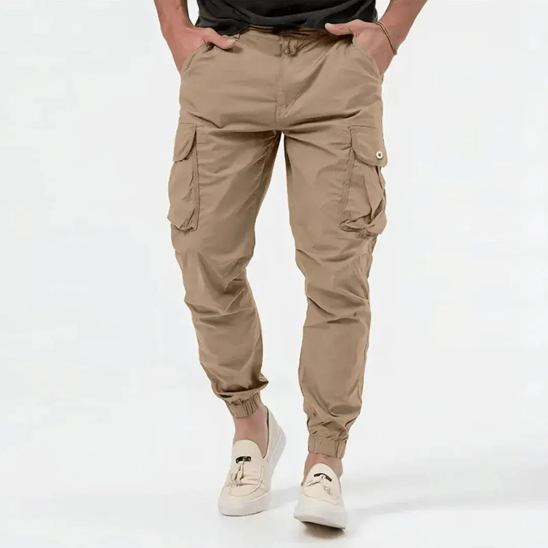 Tavian | Men’s Cotton Stretch Cargo Joggers