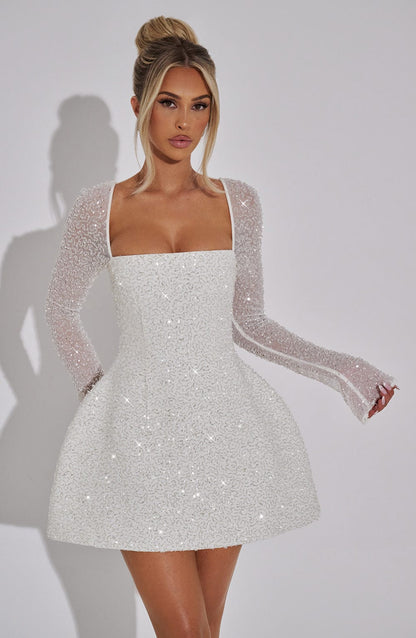 Triselle | Women’s Shimmering Trendy Mini Dress