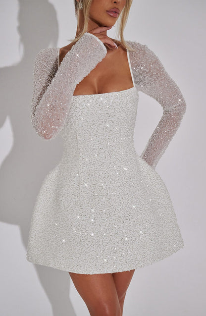 Triselle | Women’s Shimmering Trendy Mini Dress