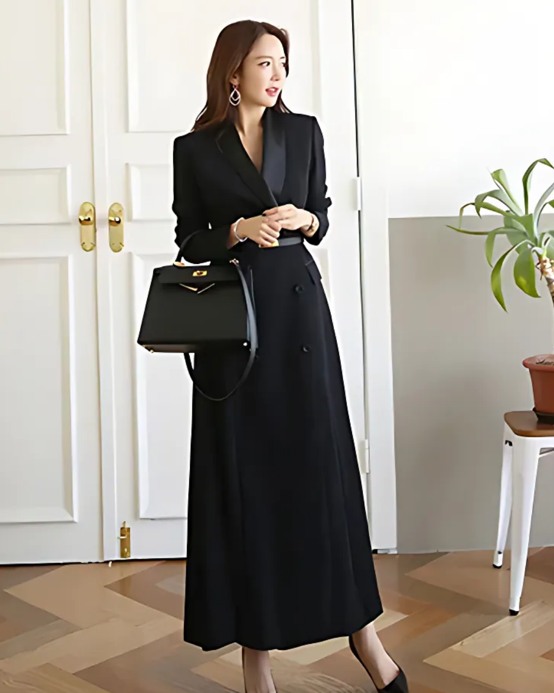 Valerian | Women’s Elegant Black Blazer Dress