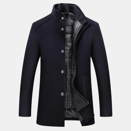 Vernon | Men’s Wool Stand Collar Coat