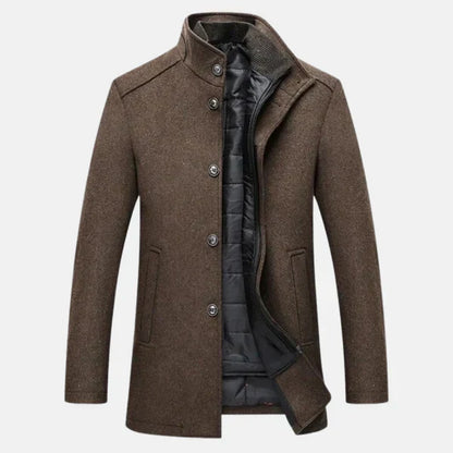 Vernon | Men’s Wool Stand Collar Coat