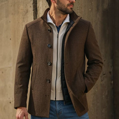 Vien | Men’s Wool Tailored Overcoat