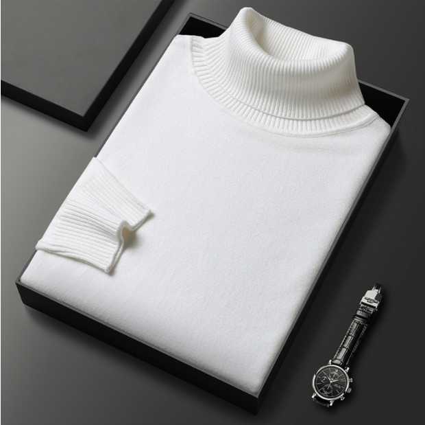 Emiel | Men’s Luxury Cashmere-Cotton Turtleneck